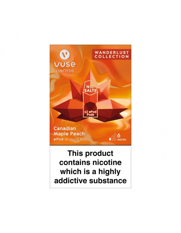 Vuse ePod vPro Cartridges - Canadian Maple Peach