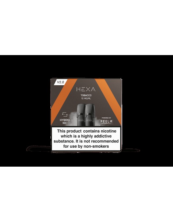 Hexa 2.0 Pod - Tobacco E-Liquid Pods (2x1.7ml)