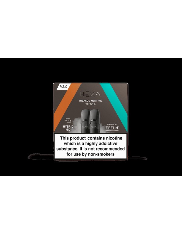 Hexa 2.0 Pod - Tobacco/Menthol E-Liquid Pods (2x1....