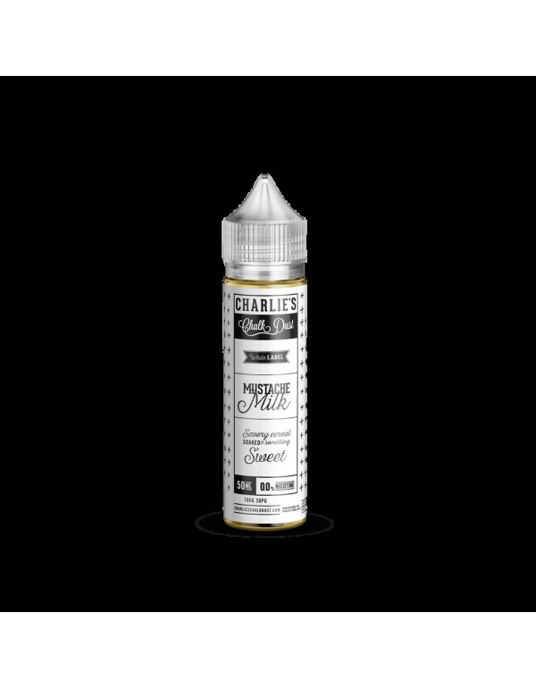 Charlies White Label - Mustache Milk 0mg 50ml