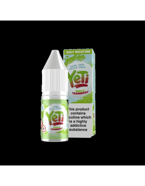 Yeti Salts - Apple Cranberry 10ml Nic Salt E-Liquid