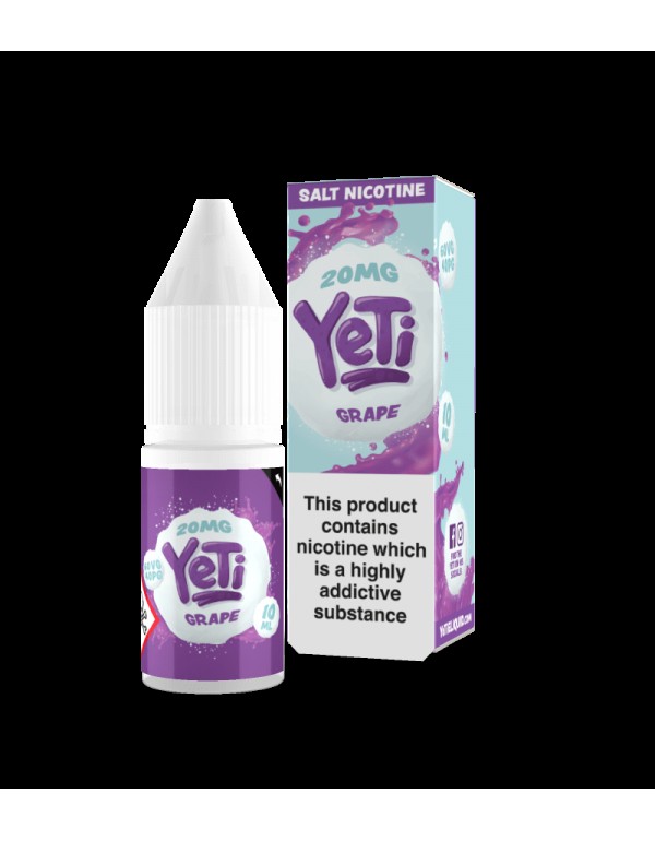 Yeti Salts - Grape Ice 10ml Nic Salt E-Liquid